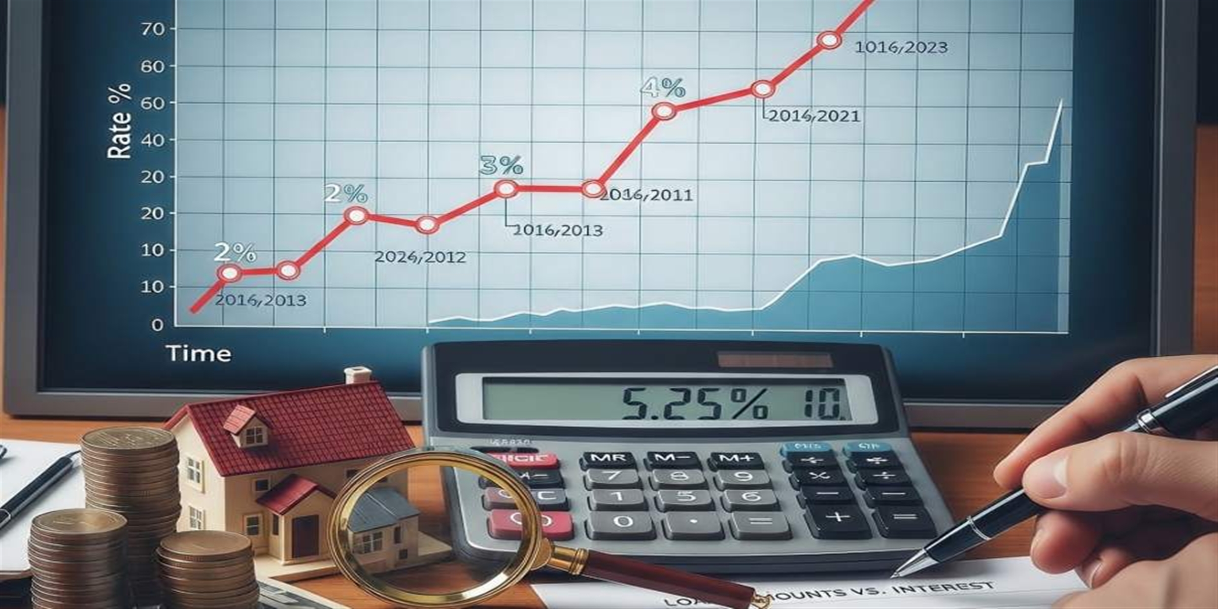 表面金利と実行金利、預貸率